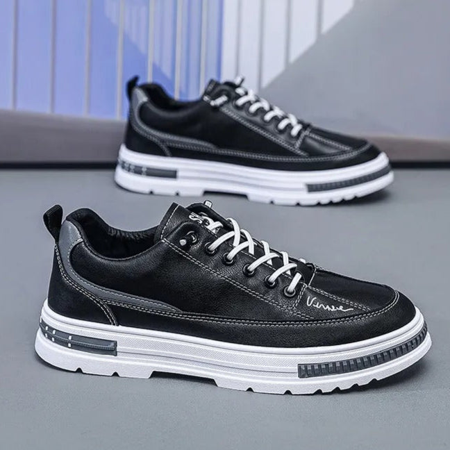 Zapatillas deportivas hombre piel sintética suela elevada - Bruno