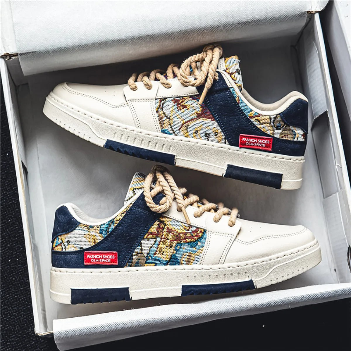 Zapatillas deportivas hombre panel bordado estilo casual - Elías