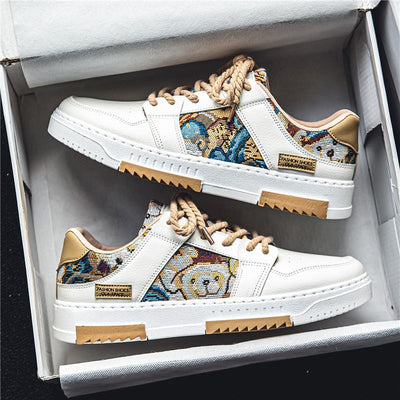 Zapatillas deportivas hombre panel bordado estilo casual - Elías