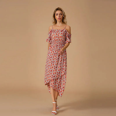 Carla - Vestido Midi Floral Fresco para Verano