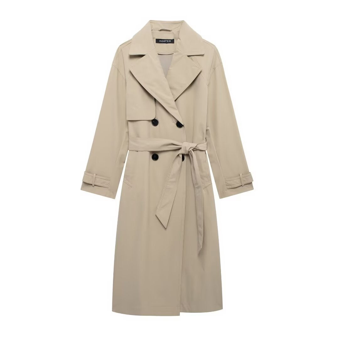 Abrigo trench para mujer estilo clásico - Svea