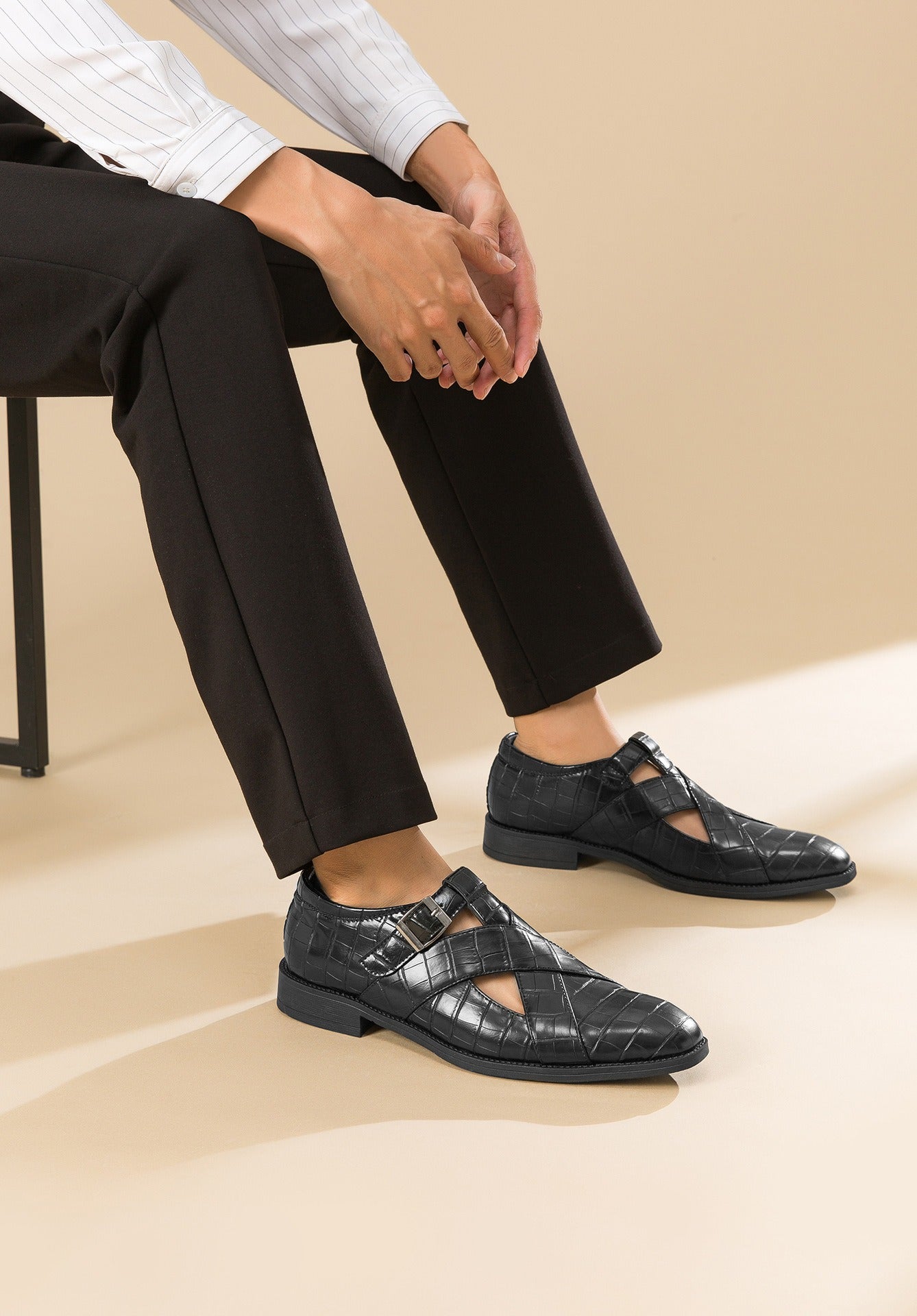 Zapatos formales hombre diseño calado cuero elegante - Ferrano