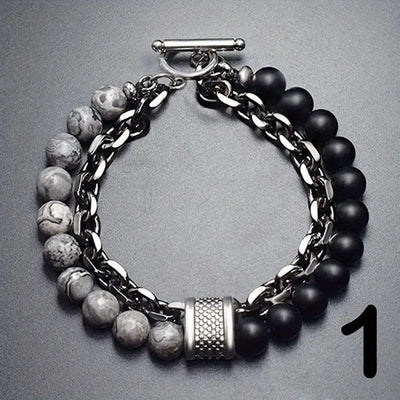 Pulsera de acero Streaks Tiger Bead