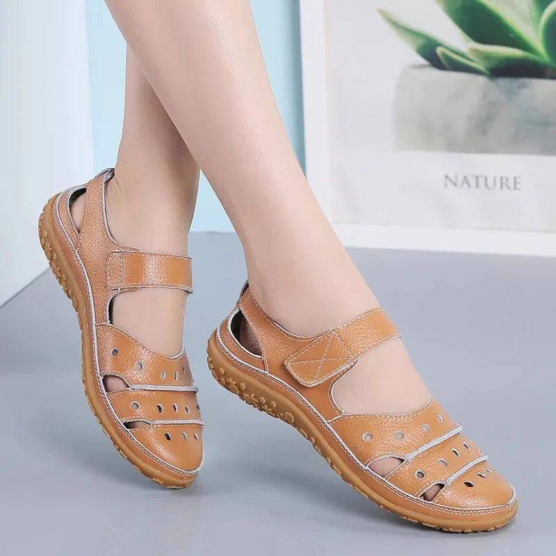 Mila - Sandalias ortopédicas de primavera con cómodo cierre de velcro