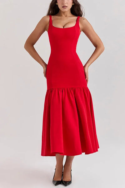 Ariana - Vestido elegante con pliegues y corte ajustado