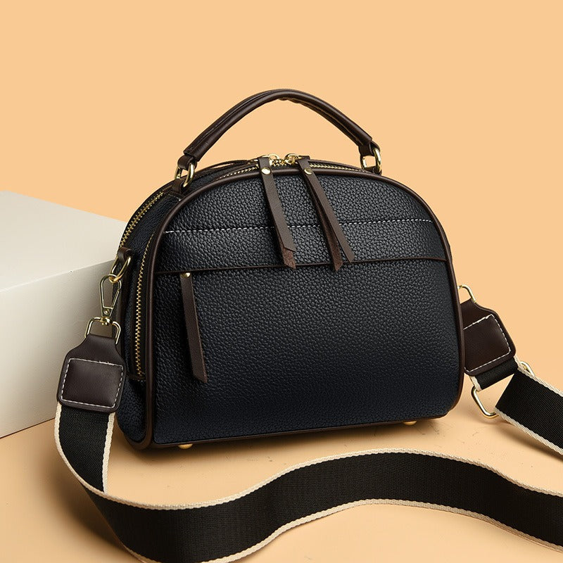 Bolso de mano para mujer de cuero sintético texturizado estilo estructurado - Marcela