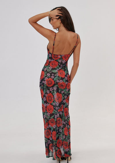 Ady - Maxi vestido con estampado floral