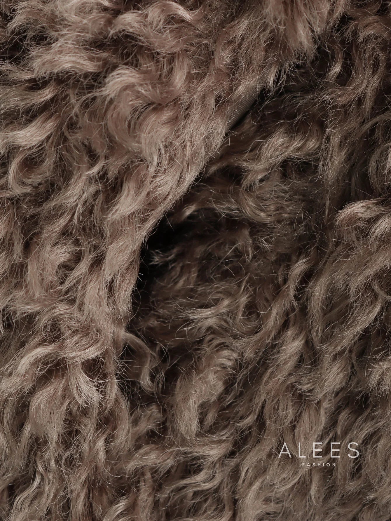 Abrigo de mujer fleece con solapa ancha - Daria