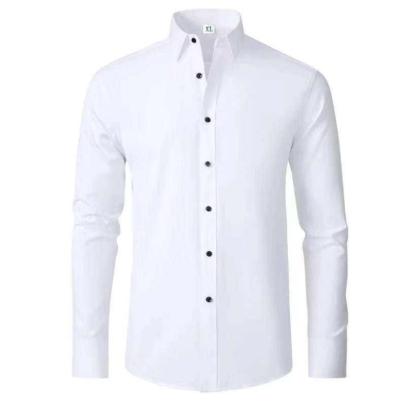 Gary - Camisa para hombre con elasticidad y protección contra arrugas