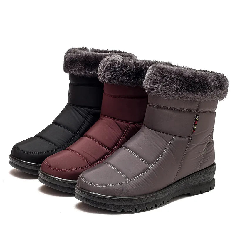 Alyna - Botas de invierno para mujer, cálidas y cómodas