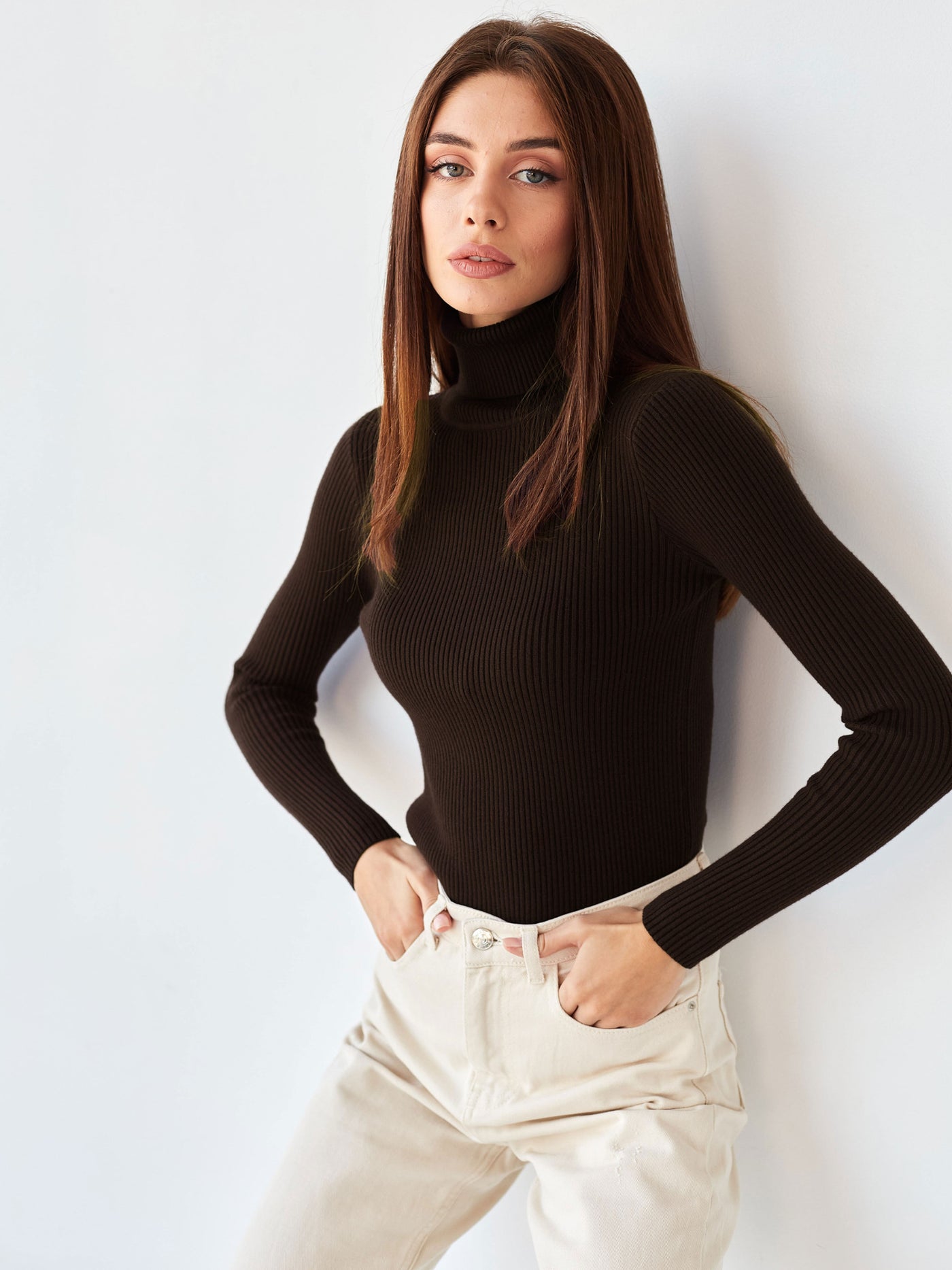 Jersey de canale para mujer de cuello alto - Itzel