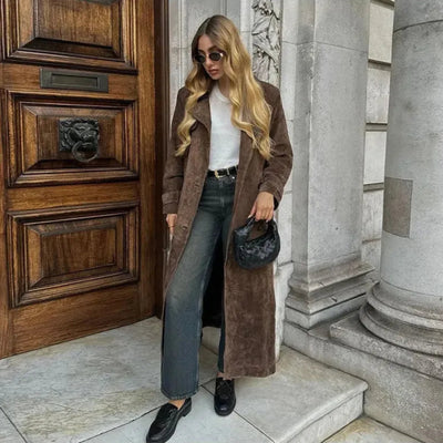 Abrigo largo vintage estilo de otoño - Kloe