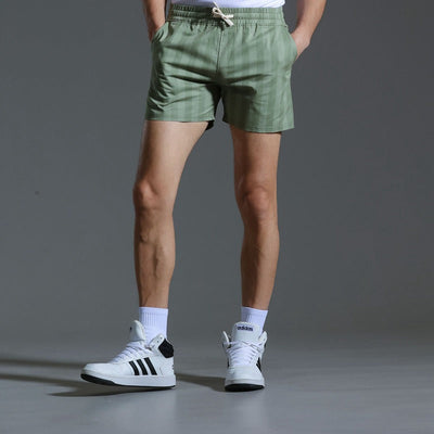 Pantalones cortos para hombre de poliéster con rayas verticales estilo deportivo - Julián