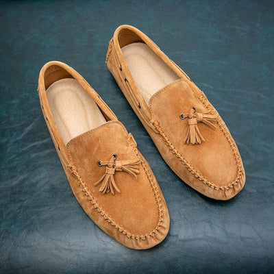 Mocasines hombre suela blanda con borlas - Alessio