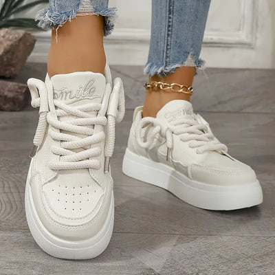 Zapatillas transpirables con diseño monocolor - Keyla