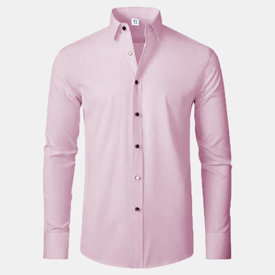 Gary - Camisa para hombre con elasticidad y protección contra arrugas