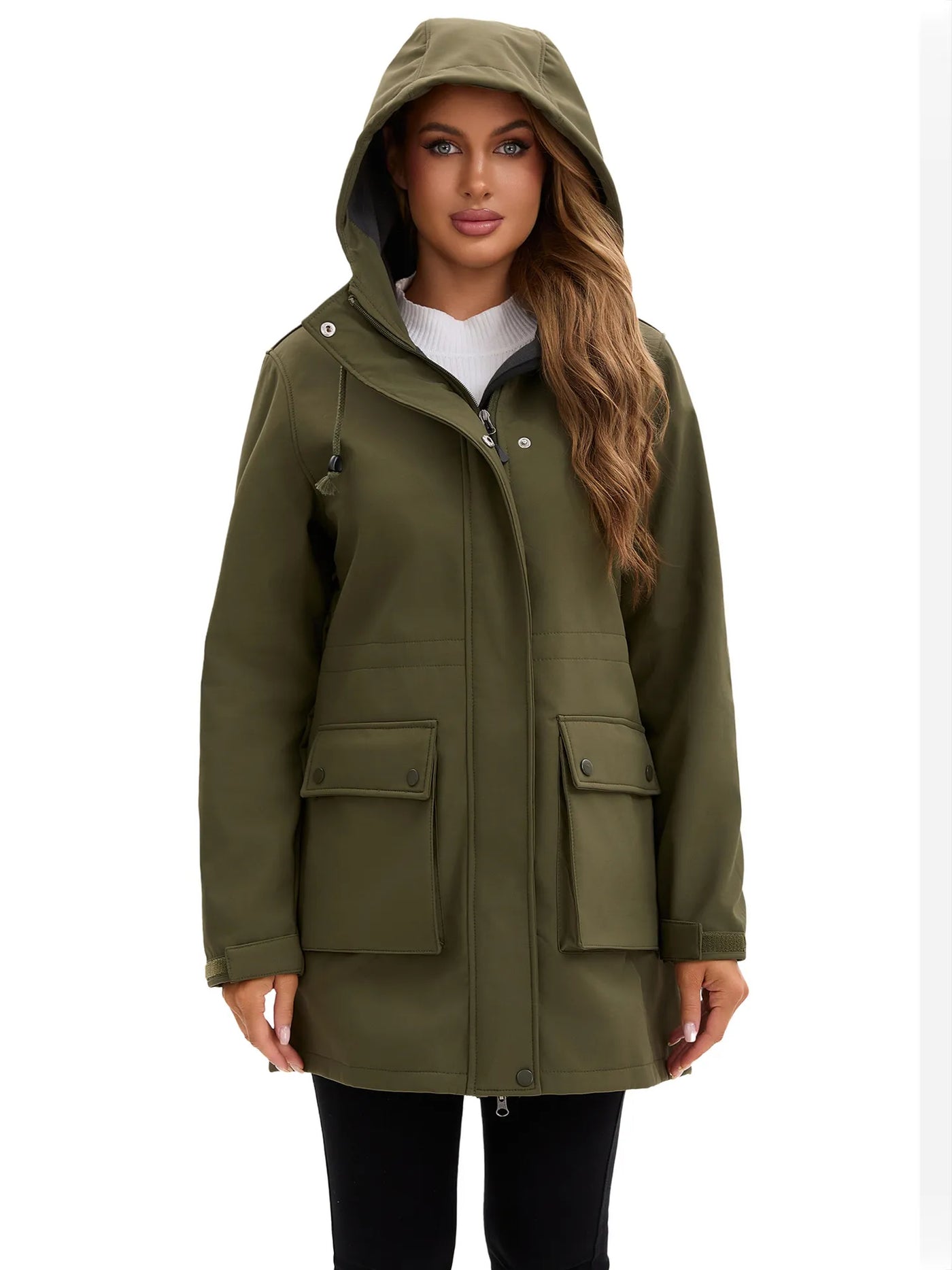 Chaqueta softshell impermeable con capucha para mujer - Elina