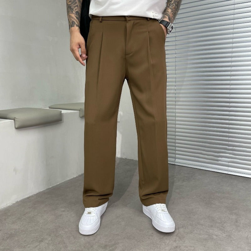 Pantalones de ocio casuales y elegantes para hombre