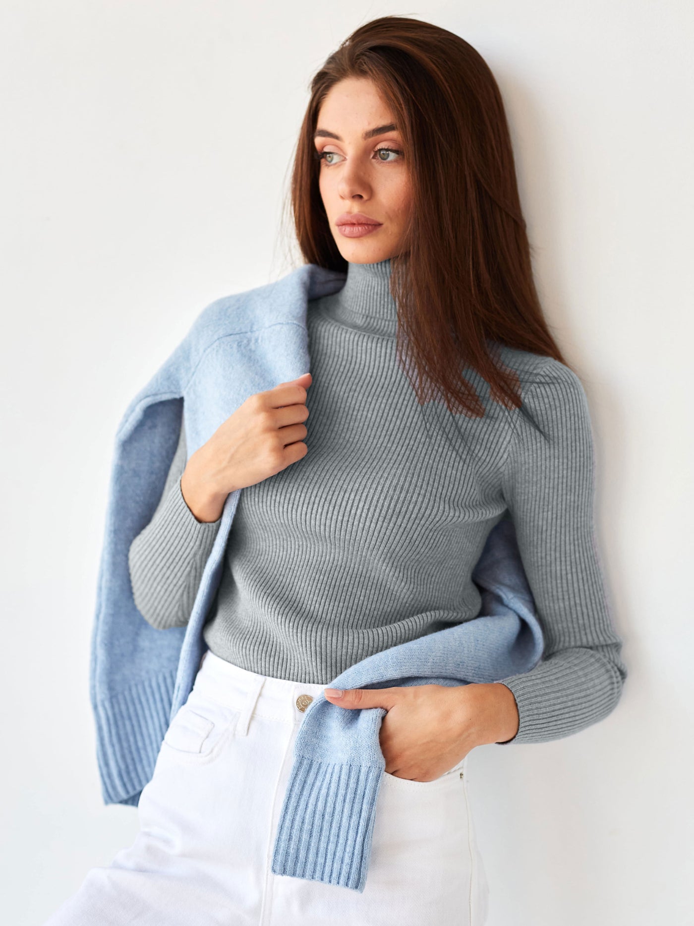 Jersey de canale para mujer de cuello alto - Itzel