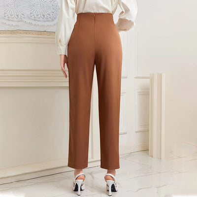 Pantalones para mujer rectos de largo tobillero - Mireth