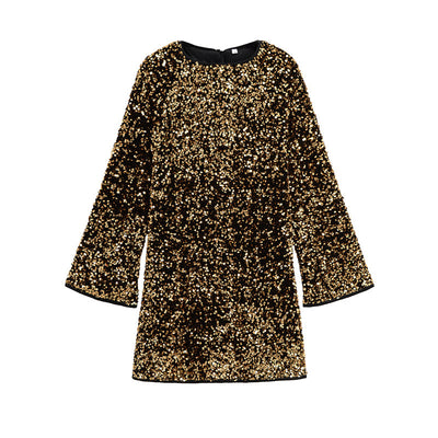 Vestido de lentejuelas para mujer de corte relajado - Aeryn