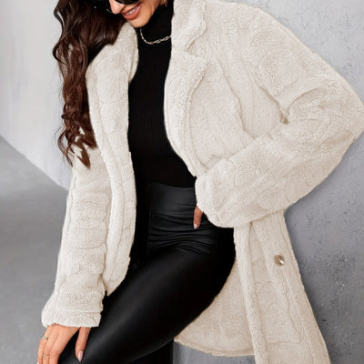 Abrigo polar oversize para mujer - Thania