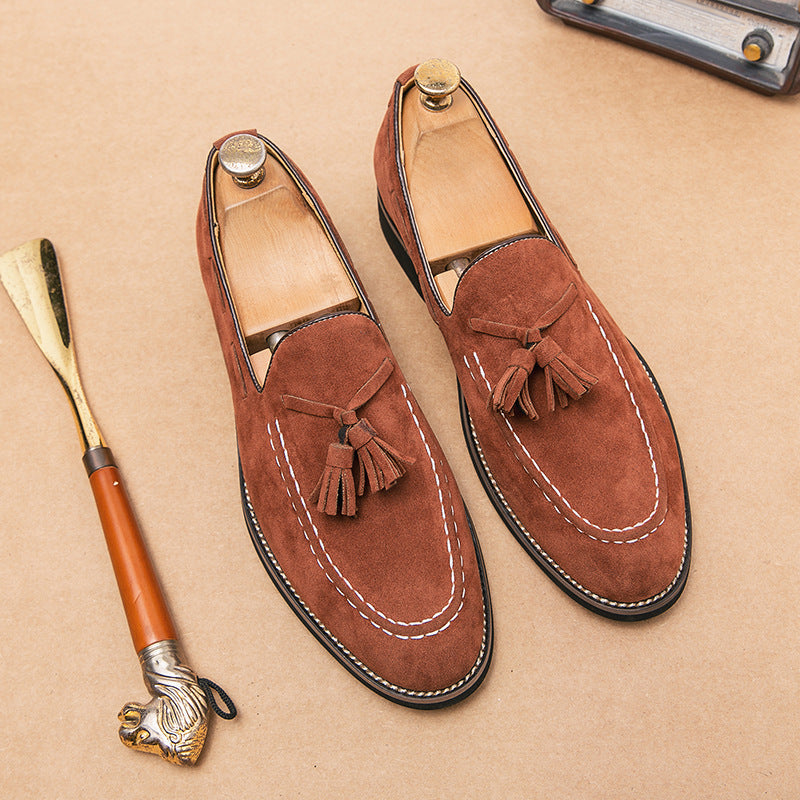 Mocasines para hombre efecto ante con borlas - Marven