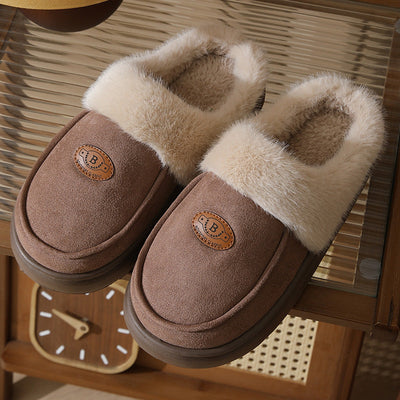 Pantuflas de hombre Cálido forro de piel Antideslizante - Lars