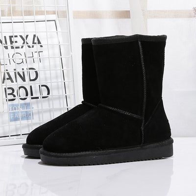 Botas de invierno para mujer en ante con forro interior calido - Thalia