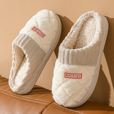 Zapatillas de invierno unisex de felpa antideslizante Rombe - Elen