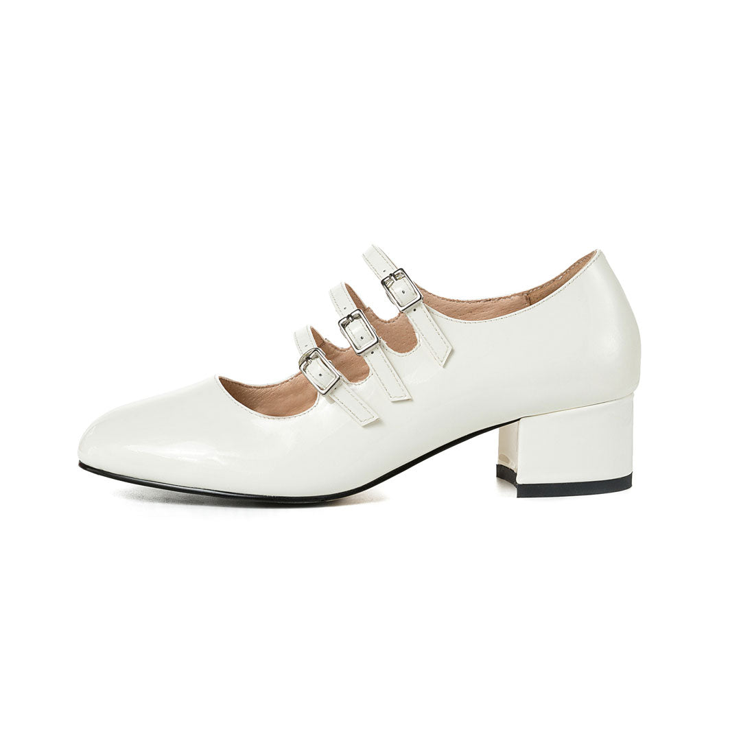 Ava - Zapatos de charol con hebilla clásica