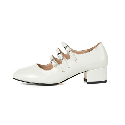 Ava - Zapatos de charol con hebilla clásica