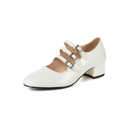 Ava - Zapatos de charol con hebilla clásica