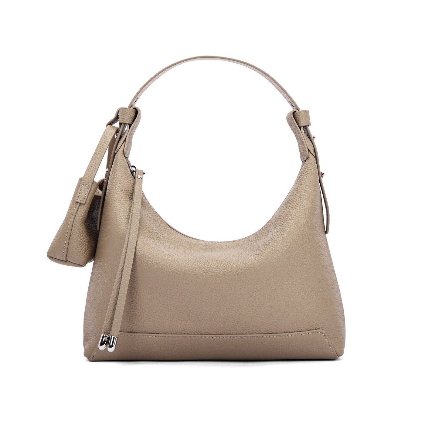 Bolso de hombro para mujer de piel auténtica diseño estructurado - Ivonne