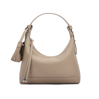 Bolso de hombro para mujer de piel auténtica diseño estructurado - Ivonne