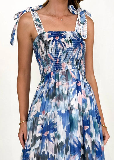 Amber - Vestido casual de tirantes con cintura elástica