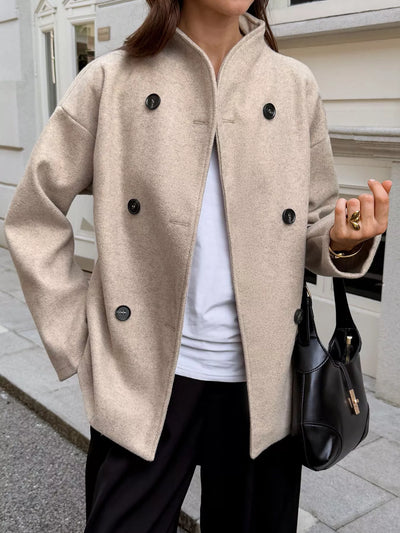 Chaqueta de lana suave para mujer - Enore