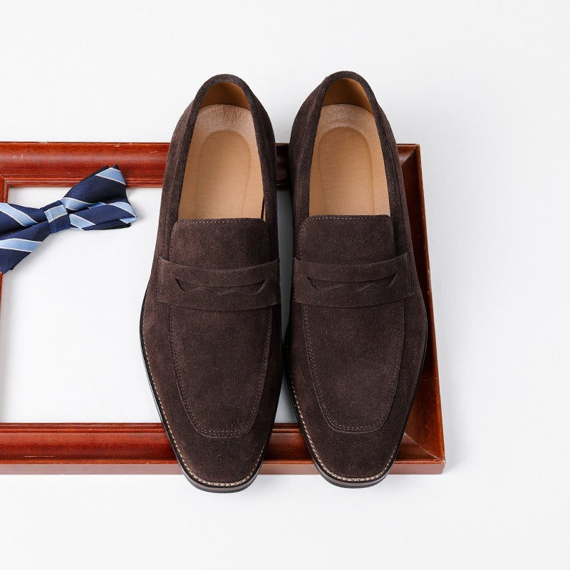 Mocasines hombre cuero gamuza estilo clásico - Lancaster