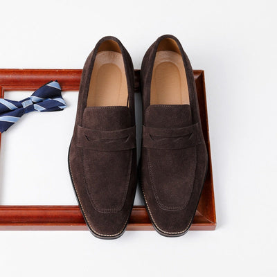 Mocasines hombre cuero gamuza estilo clásico - Lancaster