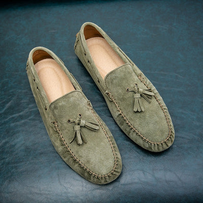 Mocasines hombre suela blanda con borlas - Alessio