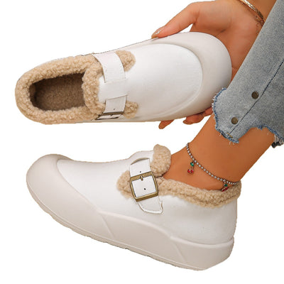 Zuecos de invierno para mujer con punta reforzada y hebilla - Renate