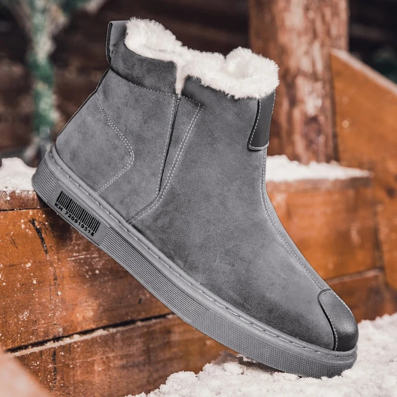 Botines de invierno para hombre en ante con forro calido - Danny