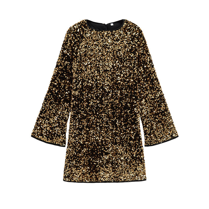 Vestido de lentejuelas para mujer de corte relajado - Aeryn