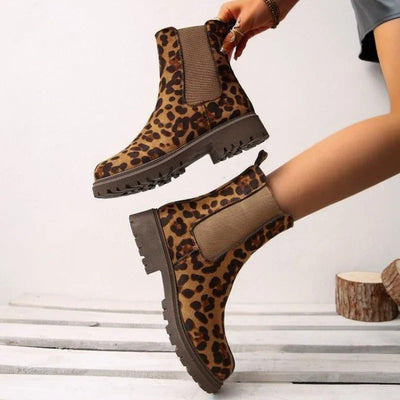 Tarna - Botines con estampado de leopardo