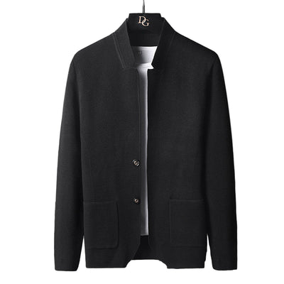 Chaqueta de punto para hombre con cuello mao - Karl