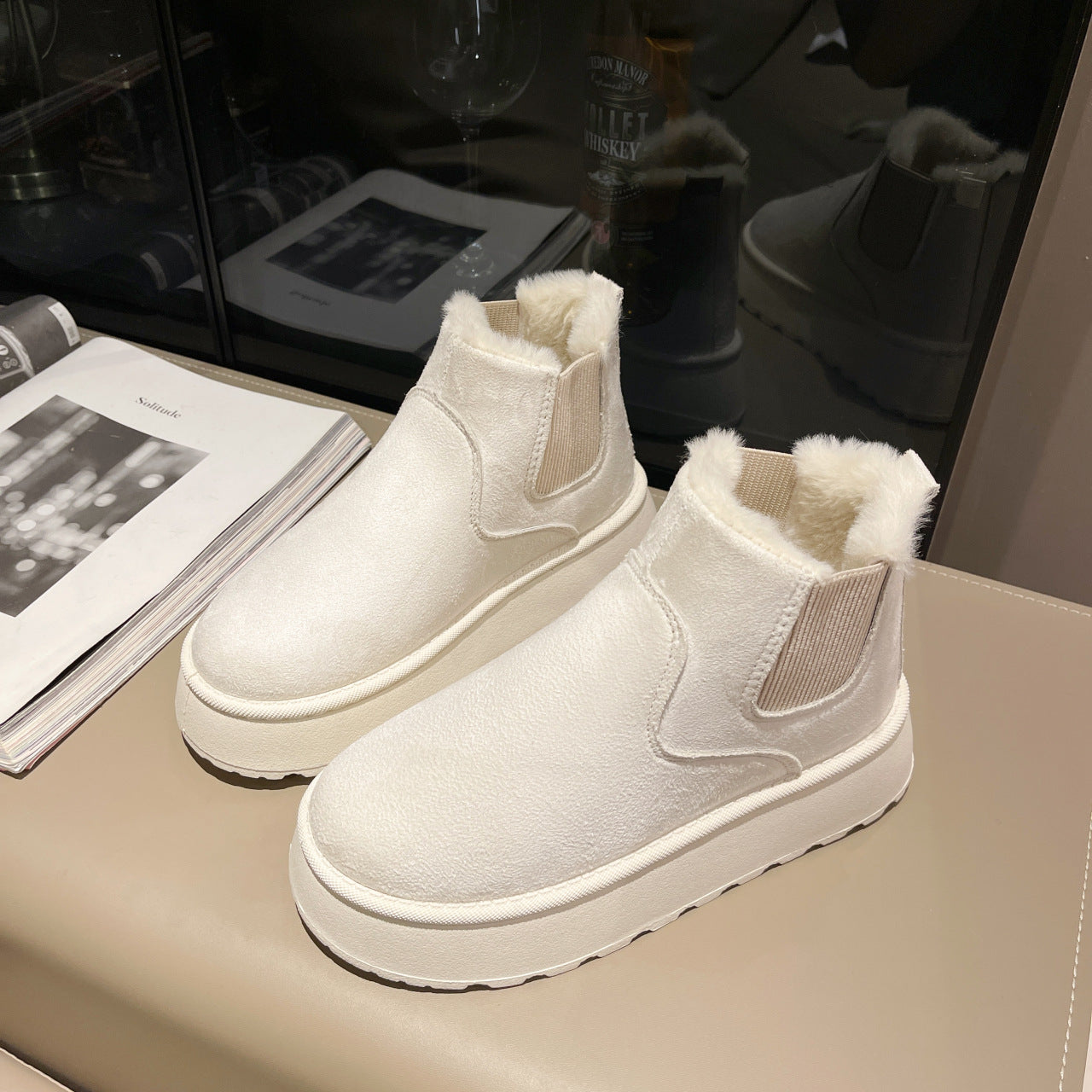 Botines para mujer estilo invernal con interior afelpado - Maivelle