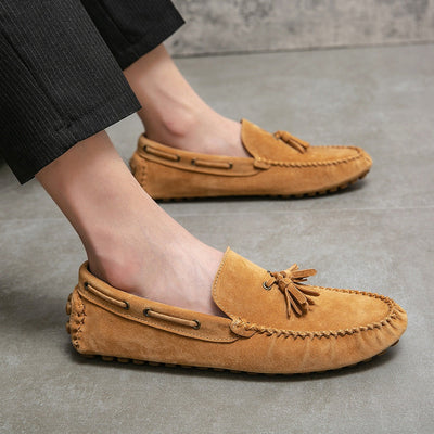Mocasines hombre suela blanda con borlas - Alessio