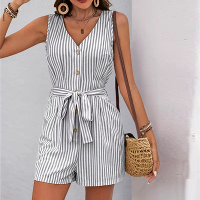 Mono corto de verano con rayas verticales - Kendra