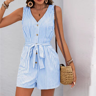 Mono corto de verano con rayas verticales - Kendra