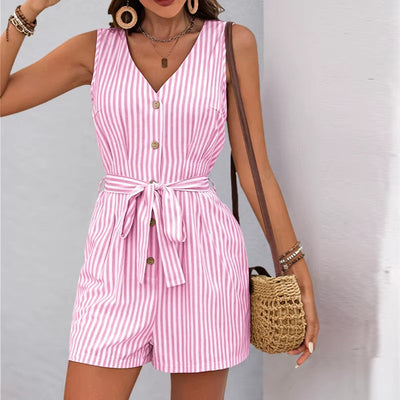 Mono corto de verano con rayas verticales - Kendra